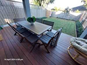 Outdoor setting - table and chairs