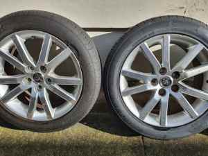 VF Holden Commodore 18 inch Alloy Rims and Tyres
