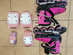 Genuine Roller Blade inline skates adustable and Impala pads
