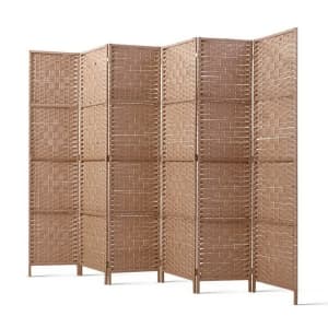 Artiss 6 Panel Room Divider Screen Privacy Timber Foldable Divide...