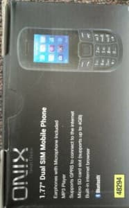Brand New Onix Dual Sim Moblie Phone