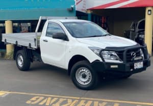 2018 Mazda BT-50 XT (4x4) (5Yr) White 6 Speed Manual Cab Chassis