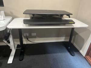 Ikea BEKANT Desk - White/black, 140x60 cm - RRP $249 