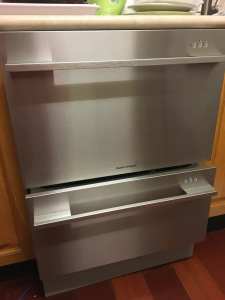 Fisher and paykel stainless steel dishdrawer dishwasher