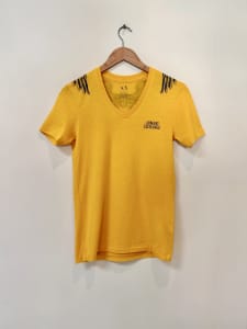 ARMANI EXCHANGE T-Shirt Mens Size XS Yellow BNWOT New!