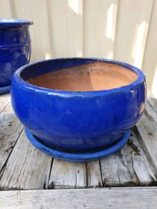 Garden pot blue 