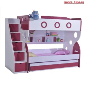 brand new king single bunk bed with pullout trundle