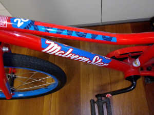For sale we have a as new hardly used Malvern star radmax BMX 20 inch.