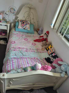 NEED GONE THIS WEEKEND Girls King Single bed, Mattress and Bedside Tab