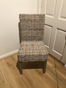 Real Cane Chair with timber legs