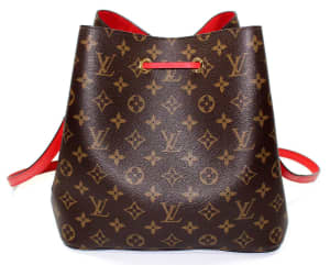 Louis Vuitton Nono Monogram And Coquelicot Red M44021 Brown Handbag