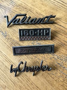 Valiant / Chrysler badges