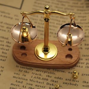 Mini Vintage Balance Scales Ornament Miniature Accessories Metal Antiq
