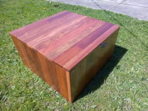 Timber Coffee Table with Storage Chest Reservoir Darebin Area Preview
