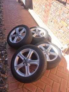 4x Audi Rims and Tyres