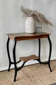Vintage timber side table occasional table