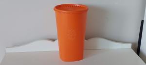 Vintage large Tupperware storage container, canister. 27cms tall.