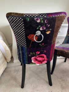 2 Patchwork Casual Chairs