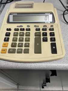 Electronic calculator $10
