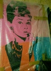 Large Audrey Hepburn print