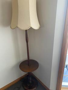 Antique Blackwood floor lamp