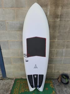 DMS Charger 5'10 quad fish surfboard. As new!