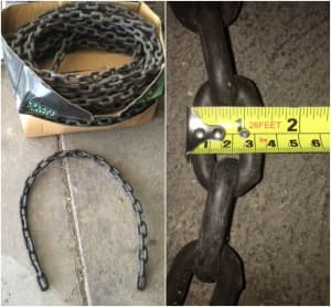 RUBBER/POLY COATED HEAVY DUTY CHAIN - $20 p/length