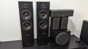 Yamaha ns50 speakers with active subwoofer