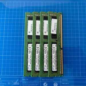 Samsung 32GB(4x8GB) RAM Modules ECC - PC3 - 14900E - M391B1G73QHO