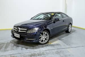 2012 Mercedes-Benz C-Class C204 C180 BlueEFFICIENCY 7G-Tronic + Blue 7 Speed Sports Automatic Coupe