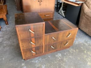 Vintage art deco storage cabinet 