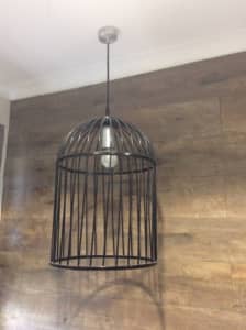 Bird cage light pendent