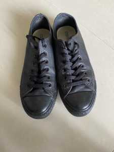 Men’s Black Converse Shoes -Size 6