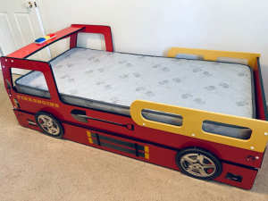 Fire Engine bed with Trundle