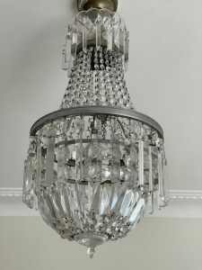 Two Crystal Chandaliers