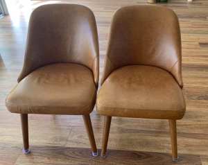 West elm mid century dining chairs x 2