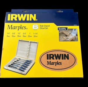 IRWIN Marples 6 PIECE High Impact Chisel Set