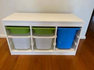 IKEA TROFAST - storage unit with boxes AND shelves