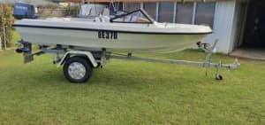 15ft Pride Panther Runabout Boat - 40HP Suzuki Outboard