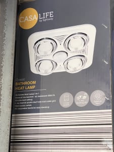 Bathroom heat lamp exhaust fan (negotiable)