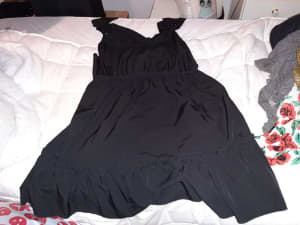 SHEIN Black Ruffle Dress (Size 4XL)