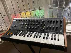 Moog Sub 37 analogue synthesizer keyboard with case