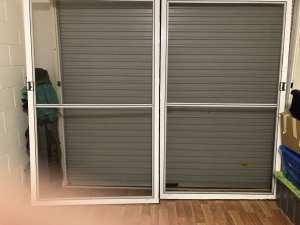Garage flyscreen doors