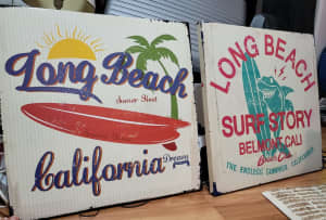 2 canvas long beach retro