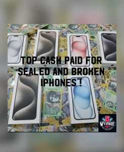 Wanted: CASH FOR BROKEN OR BRAND NEW IPHONES