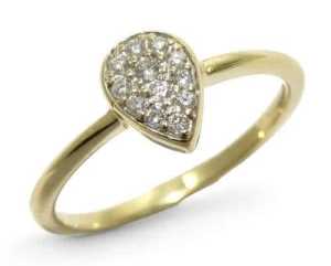 Michael Hill 10ct Yellow Gold Ring With Stone Size N (000200224919)