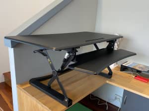Stilford Professional Sit Stand Desk 1190mm Black