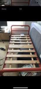 Steel bed frame