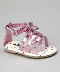INFANT SHOES - BABY GIRLS PINK SANDALS - SIZE 2 - BRAND NEW