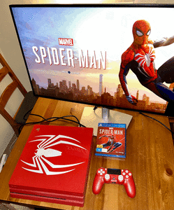 Sony PlayStation 4 PS4 Pro 1TB Spider-Man Limited Edition complete